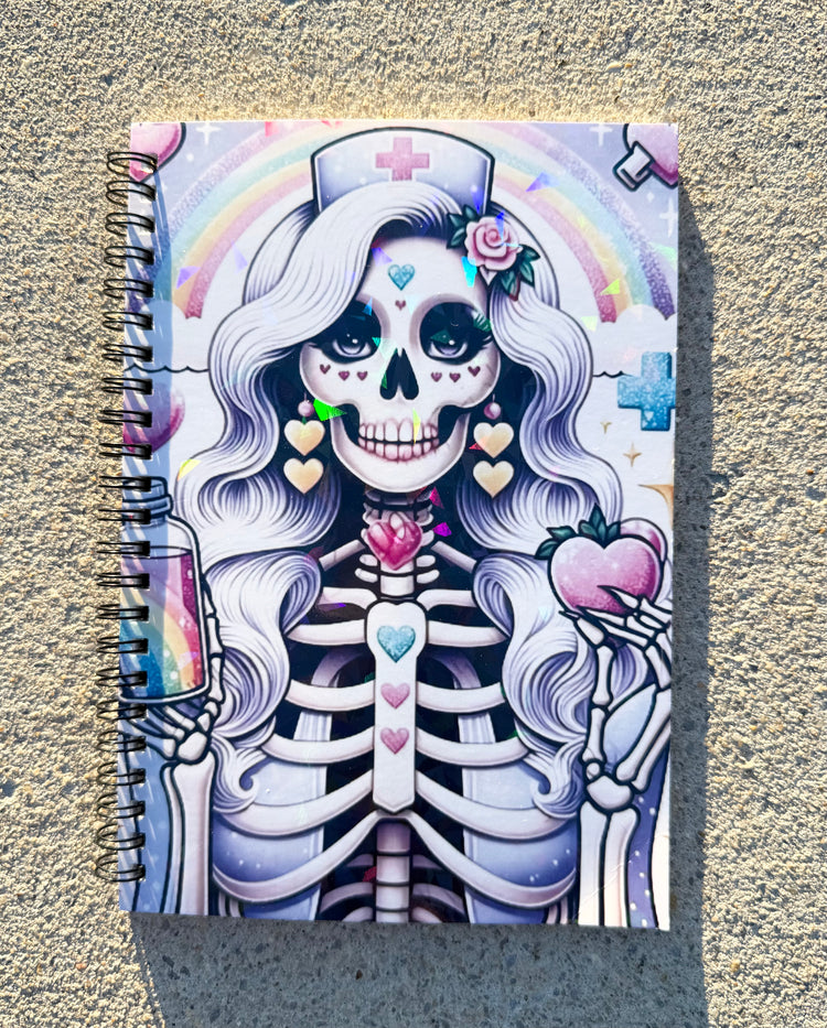 Skeleton Nurse Notebook