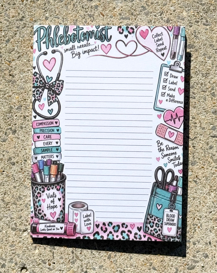 Phlebotomist Notepad B