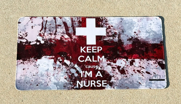 Keep Calm Nurse Desk Mat