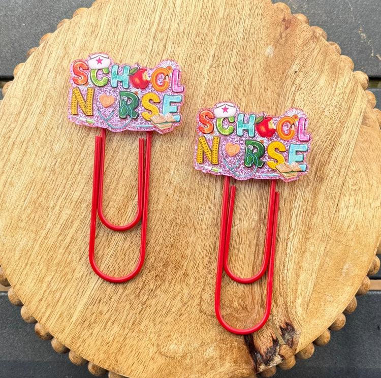 School Nurse Bookmark Set C