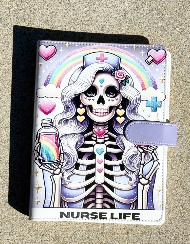 Skeleton Nurse Life Binder Set